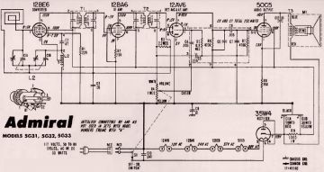 Admiral  5G31 schematic circuit diagram